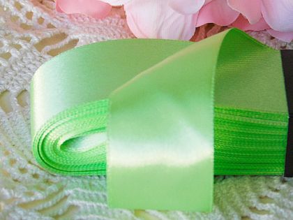Панделка сатен - Мента зелено  - 10 м №69