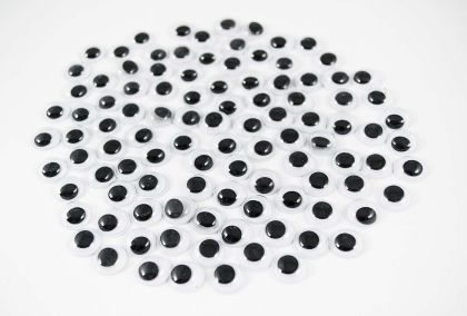 Мърдащи очички 6 мм. - 30 бр.