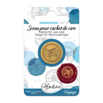 ALADINE Метално клише за печат с восък - САМОЛЕТ
