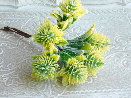 Клонки - Борово зелено и жълто  заскрежени - 6 бр
