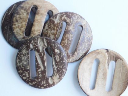 Макраме - Катарама (халка ) кокос - 6,00 см - 1 бр.