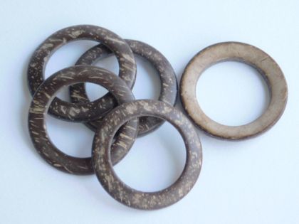 Макраме - Халка кокос - 4,40 см-  1 бр.