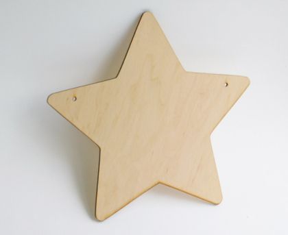 Пано за декорация от шперплат - Звезда - 20,00 см