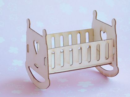 Елементи за експлодираща кутия - Бебешко легло люлка