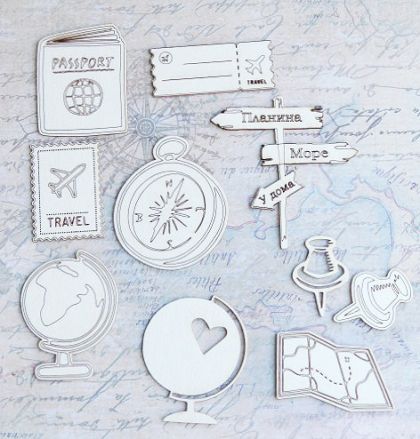 Пътешествие - Билет,паспорт и... - 10 елемента