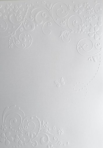 Перлени Релефни картони - Summer Days Бяла Перла - А4