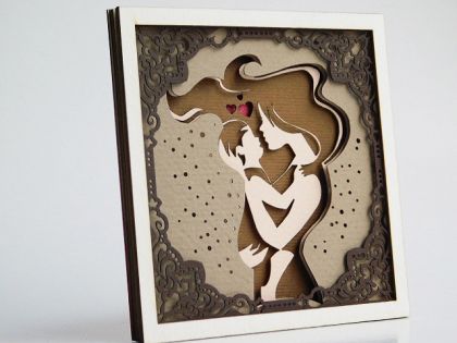 Многопластова рамка - Нежна обич - 10 елемента