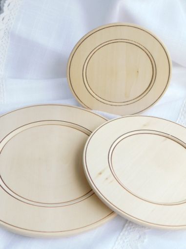 Дървена Чиния - 15 см.