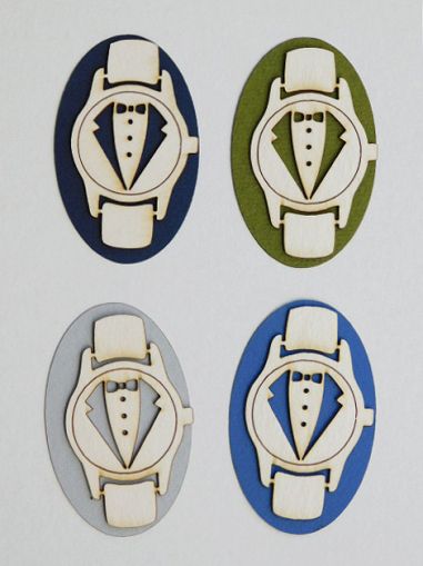 Мъжки елементи - Часовник сако - 4 бр.