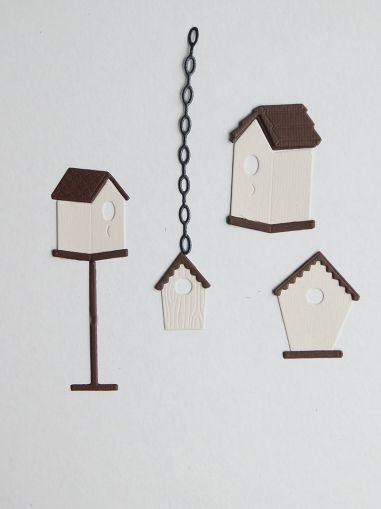 Къщи за птички - 2 комплекта х 4 бр.