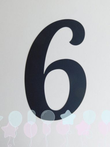 Цифра за банер - 6 - 1 бр.