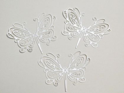 Пеперуди - Бяла перла - 3 бр.