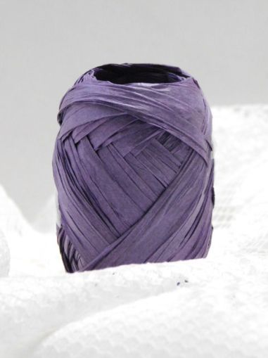 Цветна рафия - Тъмно лилаво - 5.00 м.