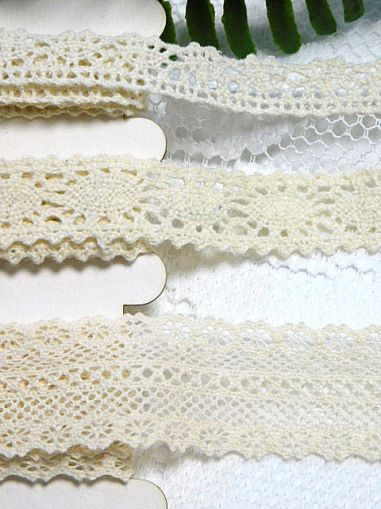 Памучна дантела - Микс Крем - 3 м.