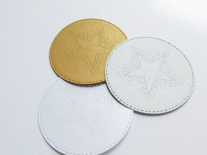 Елементи от хартия - Рамка Звезда Перла - 3 бр.