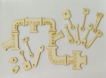 Стиймпънк - тръби и инструменти - 19 елемента