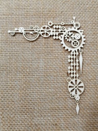 Голям Ъгъл - Зъбни колела и вериги- 10,00 х 12,50 см - 1 бр.