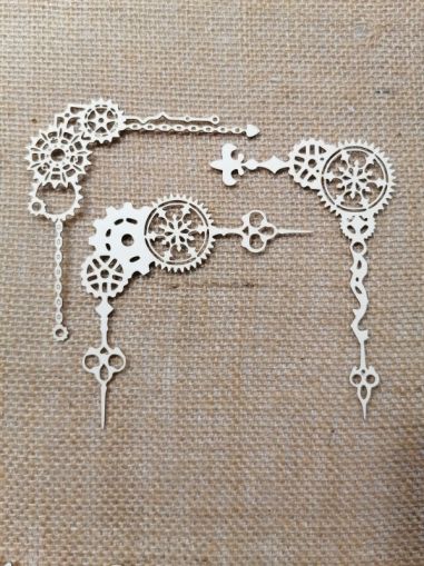 Голям Ъгъл - Зъбни колела и вериги- 9,00 х 10,50 см - 3 бр.