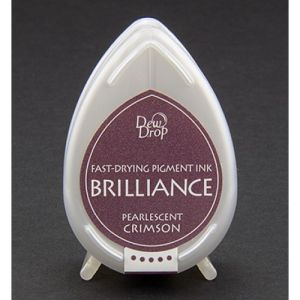 Бързосъхнещ пигментен тампон - BRILLIANCE - Pearlescent Crimson