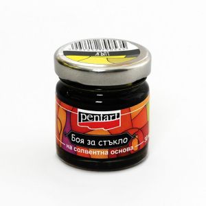 Витражна Боя за стъкло - жълт - 30мл.