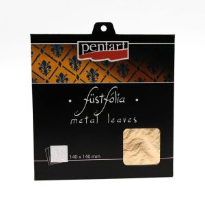 Шлак метал - златен 1 - 14х14см. - 5 бр.