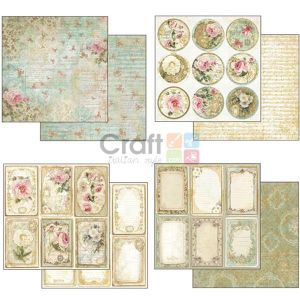 Комплект дизайнерска хартия - Precious - 10 двустранни листа