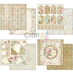 Комплект дизайнерска хартия - Precious - 10 двустранни листа