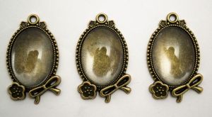 Заготовка за бижу + кабошон - 3+3бр. #7