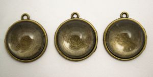 Заготовка за бижу + кабошон - 3+3бр. #12