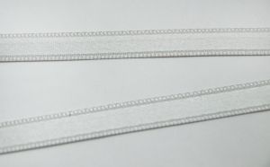 Панделка сатен - Бяло - 10м. №01