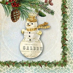 Салфетка Winter Lodge Snowman 3331711