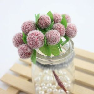 Пухкави тичинки- Червено- 10 бр