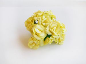 Хартиени цветя - лилави - 12бр.