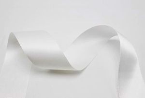 Панделка сатен - Бяло - 10м. №01