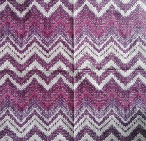 Салфетка Knitted Chevron berry