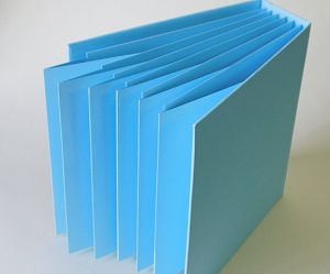 Заготовка за албум - Светло Син - 16.5 х 16.5 см.