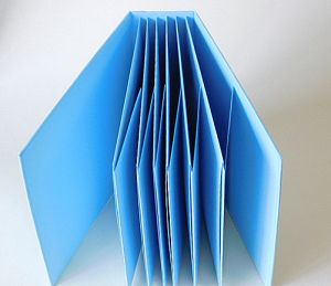 Заготовка за албум - Светло Син - 16.5 х 16.5 см.