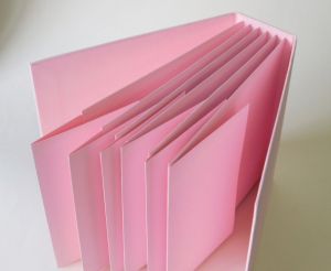 Заготовка за албум - Розов - 16.5 х 16.5 см.