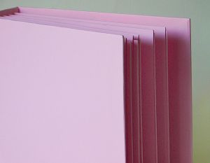 Заготовка за албум - Розов - 16.5 х 16.5 см.