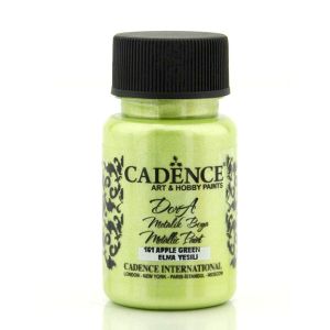 CADENCE АКРИЛНА БОЯ МЕТАЛИК DORA 50 МЛ. –  APPLE GREEN 161
