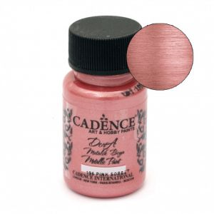 CADENCE АКРИЛНА БОЯ МЕТАЛИК DORA 50 МЛ. – PINK SORBET 196