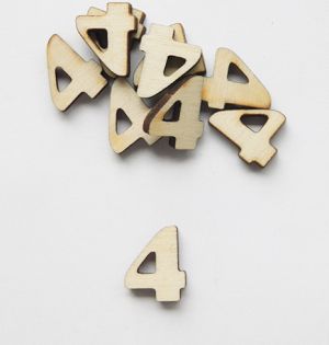 Цифра -  Четири / 4 /- 1 бр.