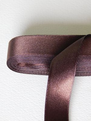 Панделка сатен - Кафе кафяво - 10 м №13