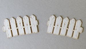 Ограда - 2 бр - 7,50 х 4,00 см