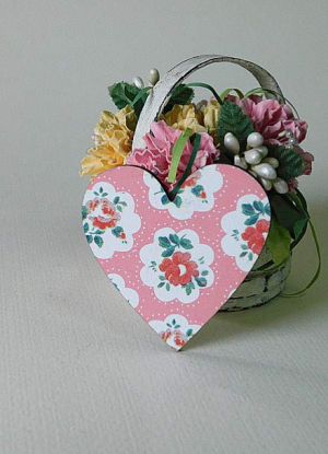 Сърце - розово Рози