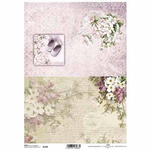 Фина оризова декупажна хартия 29.6 х 21см. R1408