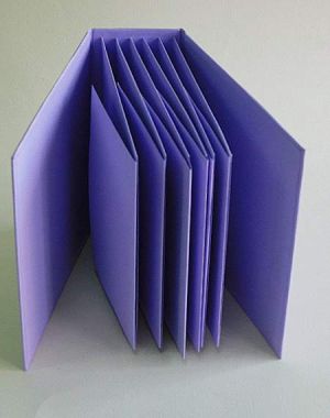 Заготовка за албум - Лилав - 16.5 х 16.5 см.