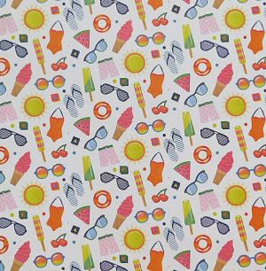 Комплект дизайнерска хартия - Summer Vibes - 12  листа