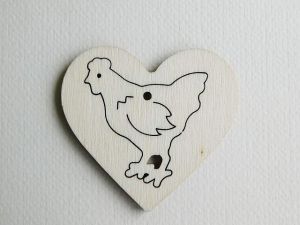 Сърце с кокошчица