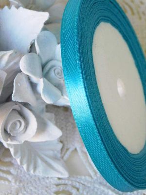 Панделка сатен - Наситено синьо-зелено -  20 м.-№180